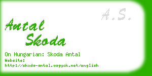 antal skoda business card